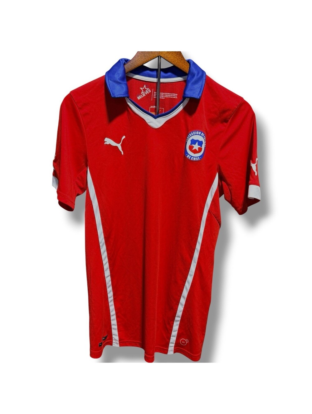 Chile National Team Puma Soccer Jersey 2014 2015 Home Red Men’s Medium